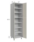 Milan Beige Matte 24x24x90 Pantry Cabinet (4 doors, 24" depth)