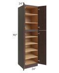 Vienna Kona Brown 24x24x90 Pantry Cabinet