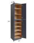 Midtown Indigo Shaker 24x24x96 Pantry Cabinet