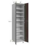 Milan Cafe 24x24x96 Pantry Cabinet (4 doors, 24" depth)