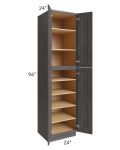 Salem Dark Grey 24x24x96 Pantry Cabinet