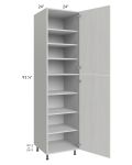 Milan Cream 24x24x96 Pantry Cabinet (2 doors, 24" depth)