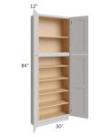 Midtown Light Grey Shaker 30x12x84 Pantry Cabinet 