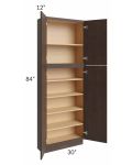 Vienna Kona Brown 30x12x84 Pantry Cabinet 