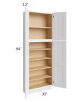 Union White 30x12x84 Pantry Cabinet 