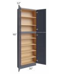 Midtown Indigo Shaker 30x12x90 Pantry Cabinet 