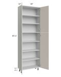 Milan Beige Matte 30x13x90 Pantry Cabinet (13" depth)