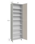 Milan Beige Matte 30x13x96 Pantry Cabinet (13" depth)