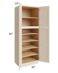 Midtown Cream Shaker 30x24x84 Pantry Cabinet
