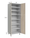 Milan Natural 30x24x84 Pantry Cabinet (24" depth)