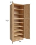 Midtown Timber Shaker 30x24x90 Pantry Cabinet