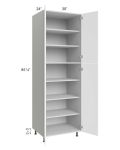 Milan White Matte 30x24x90 Pantry Cabinet (24" depth)