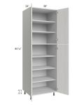 Milan Cream 30x24x90 Pantry Cabinet (24" depth)