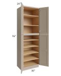 Tuscan Oyster 30x24x96 Pantry Cabinet