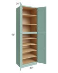 Midtown Mint Green Shaker 30x24x96 Pantry Cabinet