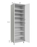 Milan White Matte 30x24x96 Pantry Cabinet (24" depth)