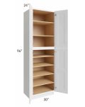 Union White 30x24x96 Pantry Cabinet