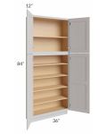 Midtown Light Grey Shaker 36x12x84 Pantry Cabinet