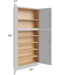 Midtown Painted Grey Shaker 36x12x84 Pantry Cabinet
