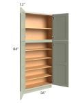 Midtown Pistachio Green Shaker 36x12x84 Pantry Cabinet