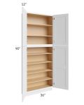 Midtown White Shaker 36x12x90 Pantry Cabinet