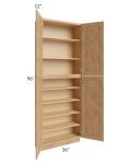 Tuscan Timber 36x12x96 Pantry Cabinet