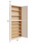 Midtown Cream Shaker 36x12x96 Pantry Cabinet