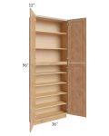 Midtown Timber Shaker 36x12x96 Pantry Cabinet