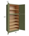 Midtown Hunter Green Shaker 36x24x84 Pantry Cabinet