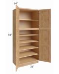 Midtown Timber Shaker 36x24x84 Pantry Cabinet