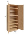 Tuscan Timber 36x24x90 Pantry Cabinet