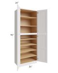 Midtown Cloud Shaker 36x24x96 Pantry Cabinet