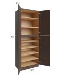 Vienna Kona Brown 36x24x96 Pantry Cabinet