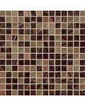 Treasure Trail 3/4 x 3/4 x 4mm Iridescent Glass In 12 x 12 Mesh Glass Tile