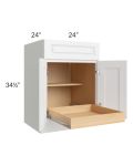 Lakewood White 24" Base Cabinet with 1 Rollout Tray