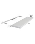 Lakewood White 48" Floating Shelf