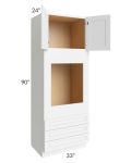 Lakewood White 33x90x24 Oven Cabinet