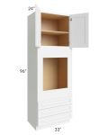 Lakewood White 33x96x24 Oven Cabinet 