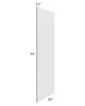 Lakewood White 30x96 Refrigerator Panel with 1-1/2" Stile 