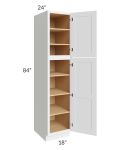 Lakewood White 18x84x24 Wall Pantry Cabinet