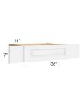 Lakewood White 36" Vanity Knee Drawer (Can Be Trimmed)