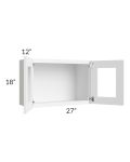 Lakewood White 27x18 Decorative Wall Cabinet