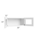 Lakewood White 33x15 Decorative Wall Cabinet