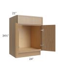 Township Rift Oak 24" Vanity Sink Base Cabinet