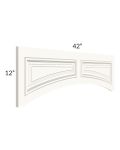 Signature Vanilla Glaze 42x12 Arched Valance