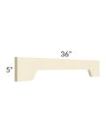 Phoenix Cream Glaze 36" Arched Valance