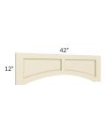 Casselton Ivory 42" Raised Panel Door Valance 