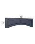 Southport Blue Shaker 42" Raised Panel Door Valance 