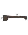 Southport Espresso Shaker 48" Arched Valance