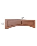 Phoenix Caramel Glaze 48" Raised Panel Door Valance